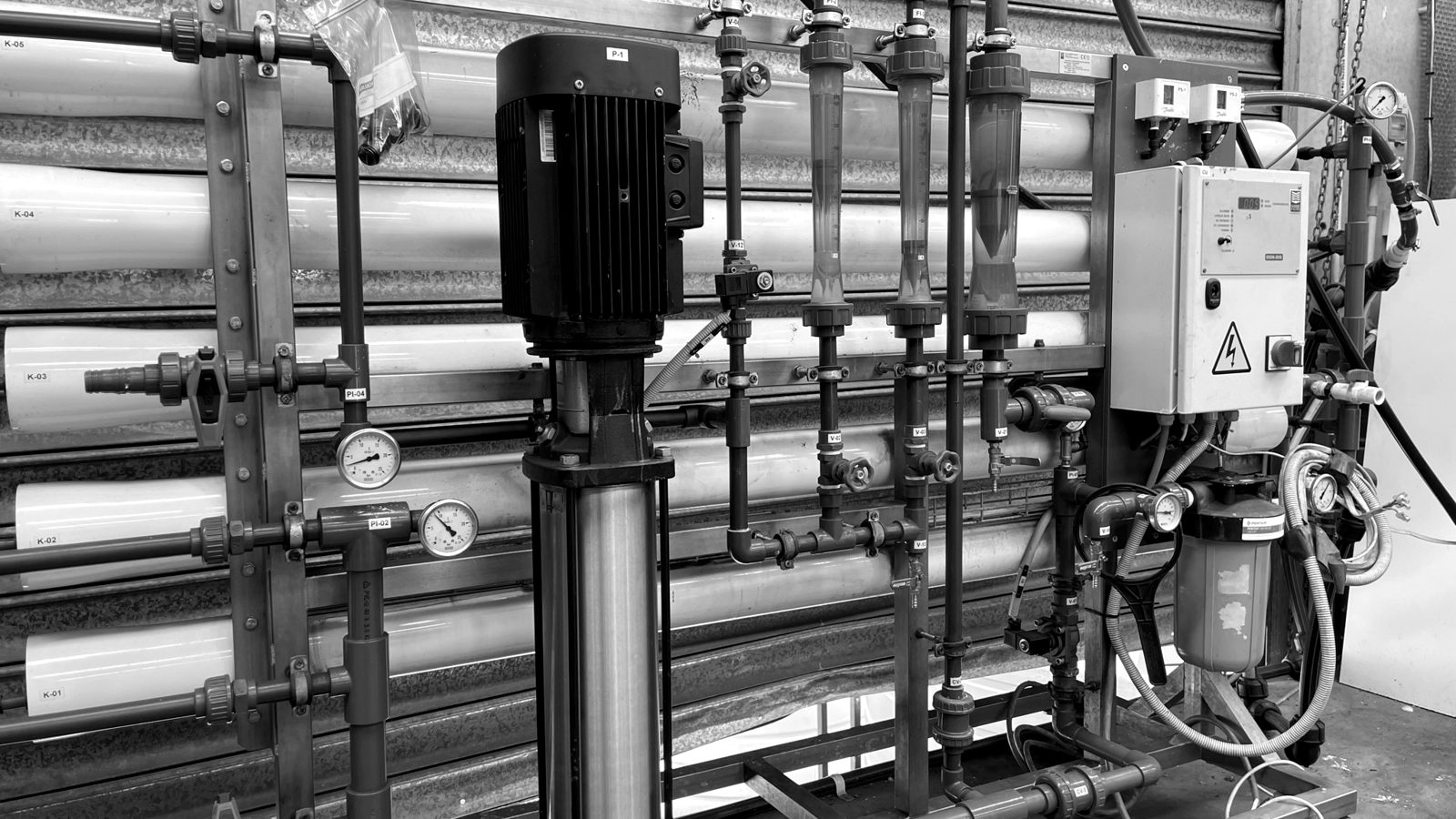 Reverse osmosis water purification plant