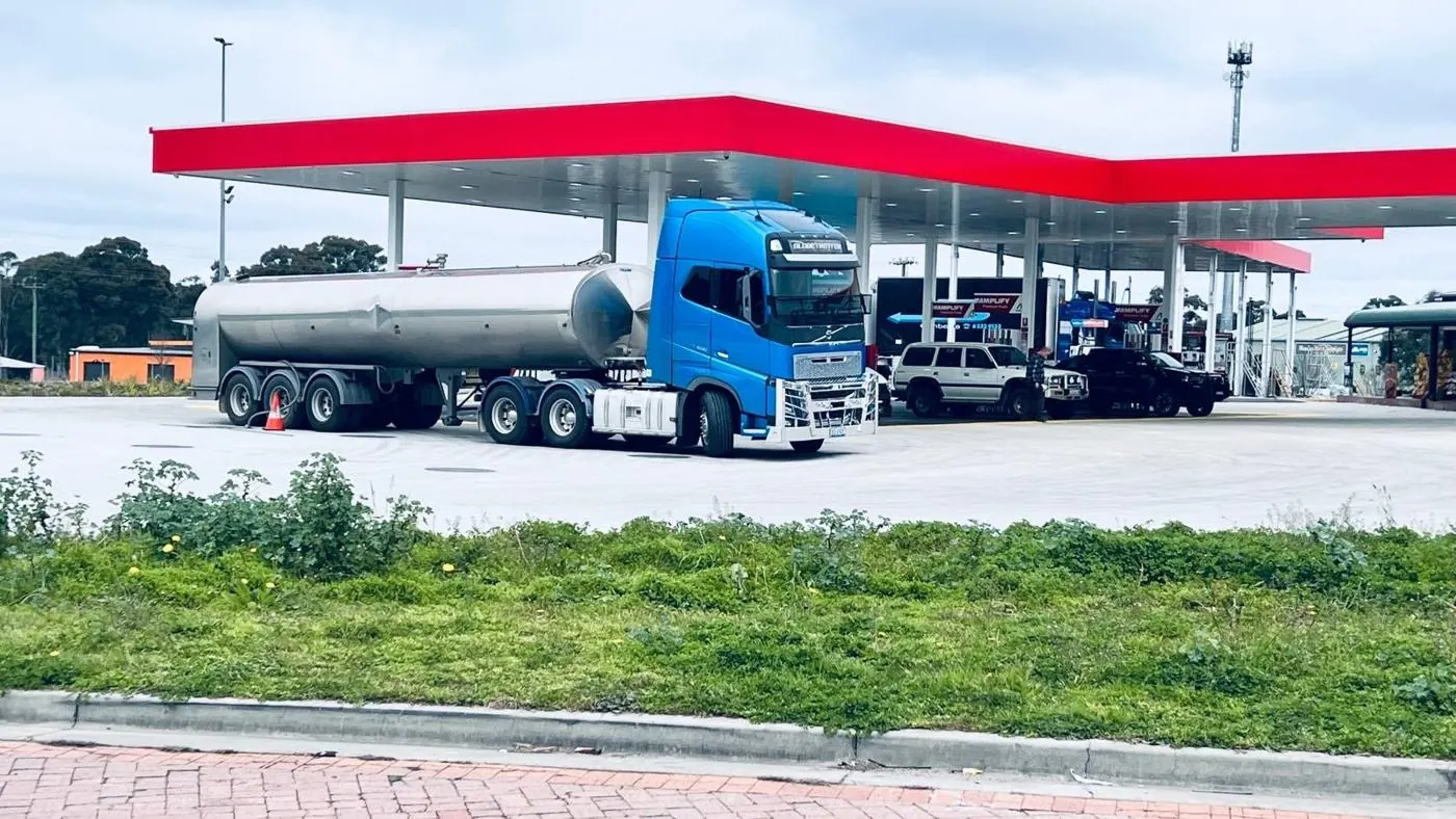 Liquidia truck and tanker on the road